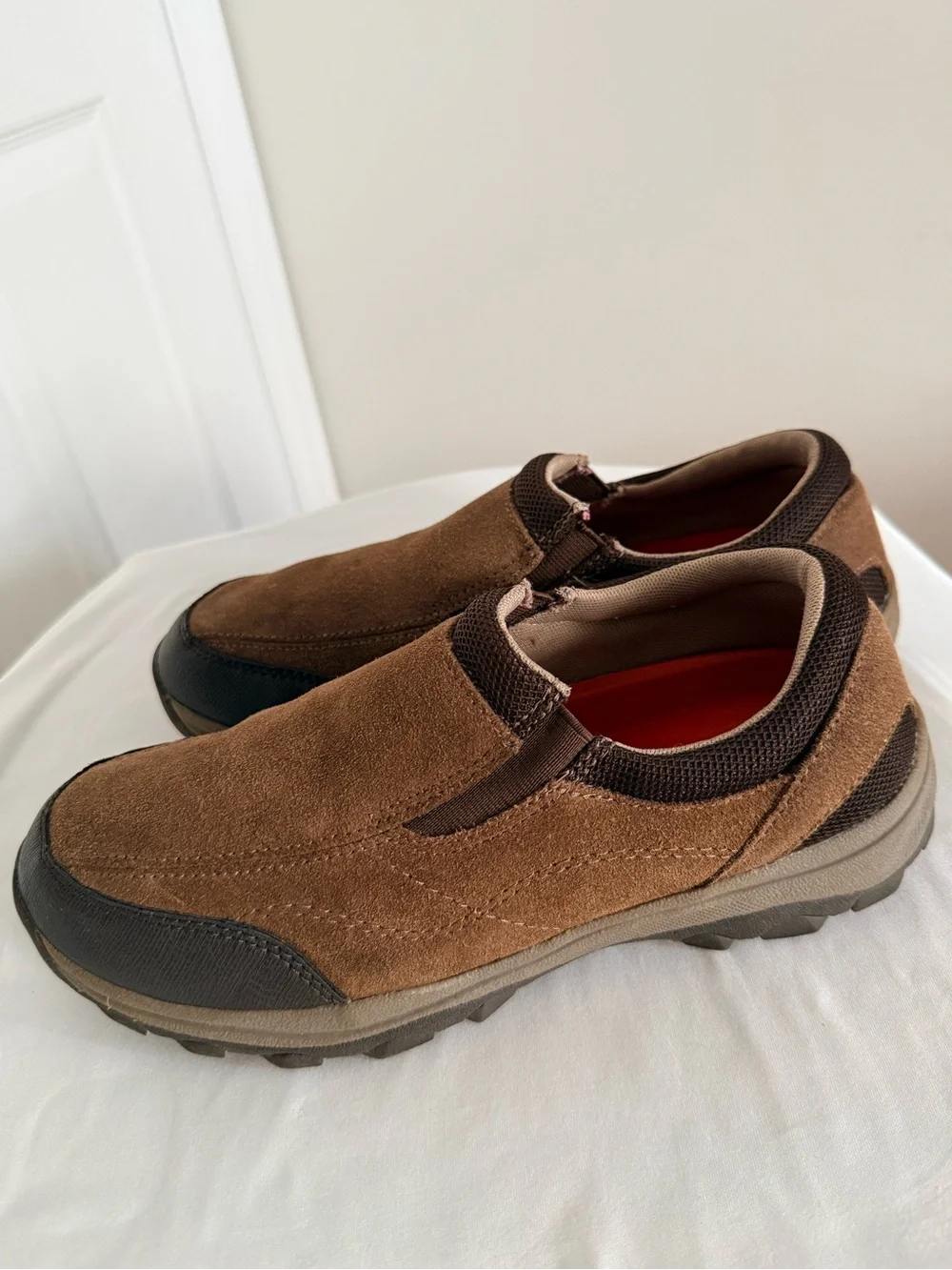 Wrangler Tan/Brown Suede Slip-On Loafers